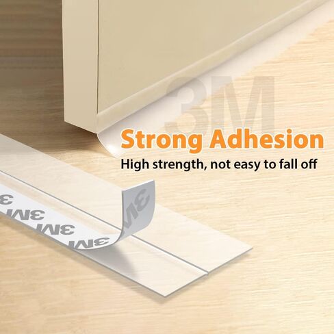 33.5 Ft Door Weather Stripping Door Seal Strip,Silicone Door Draft Stopper,Self Adhesive Shower Door Bottom Seal and Door Insulation Strip for Door Frame Windows and Glass Gaps (Transparent, 25+35mm) in Saudi Arabia