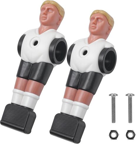 2pcs استبدال لاعبي Foosball ، مجموعة فريق Foosball Men ، لاعب كرة قدم ، استبدال الأجزاء البلاستيكية لطاولة كرة القدم (شكل الرجل ، 2 صواميل سداسية) in Saudi Arabia
