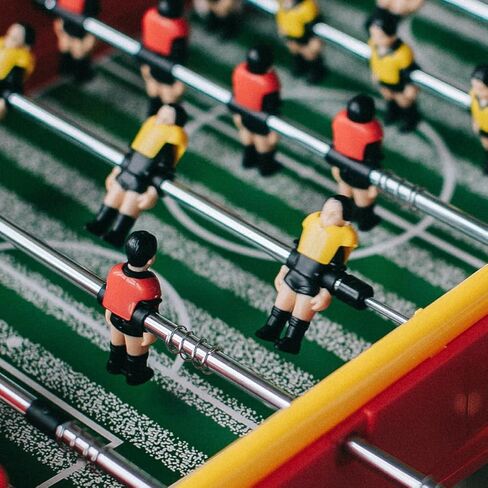2pcs قضبان استبدال Foosball: مقابض آلة كرة القدم على الطاولة - قطب آلة كرة القدم للمكتب المعدني للطفل والبالغين in Kuwait