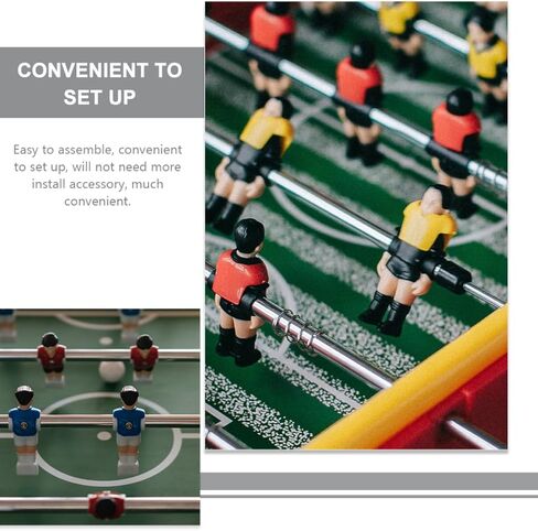 2pcs قضبان استبدال Foosball: مقابض آلة كرة القدم على الطاولة - قطب آلة كرة القدم للمكتب المعدني للطفل والبالغين in Kuwait