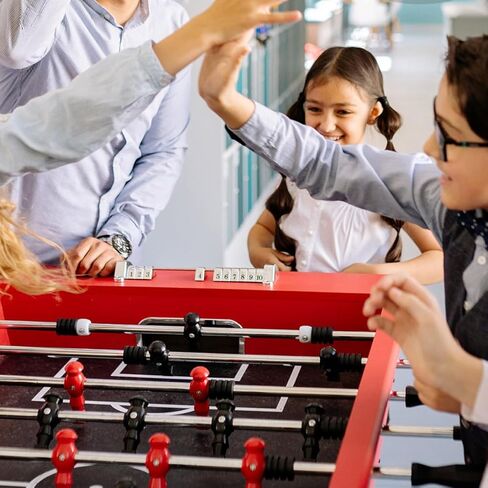 2pcs قضبان استبدال Foosball: مقابض آلة كرة القدم على الطاولة - قطب آلة كرة القدم للمكتب المعدني للطفل والبالغين in Kuwait