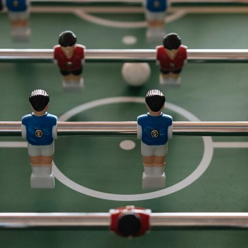 2pcs قضبان استبدال Foosball: مقابض آلة كرة القدم على الطاولة - قطب آلة كرة القدم للمكتب المعدني للطفل والبالغين in Kuwait