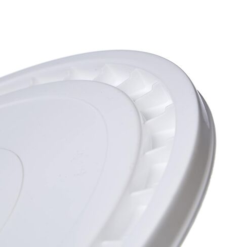 Hudson Exchange Premium 7 Gallon Bucket, HDPE (1 Pack - Flat Lid Included, White) in Kuwait