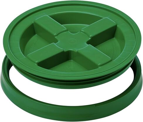 House Naturals 7 Gallon Large Bucket with Air Tight Screw On Lid- Food Grade BPA Free(Pack of 2) Made in USA in Saudi Arabia