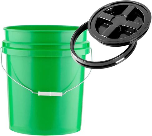 دلو House Naturals 5 جالون من البلاستيك مع المسمار على غطاء ، وحاويات فود in Kuwait