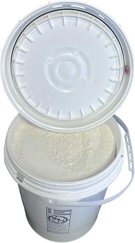 Natures Wisdom Food Grade Diatomaceous Earth (5 Gallon), 100% Pure Freshwater Amorphous Silica, Food Grade Bucket with Screw Lid, Durable Pail, Air-Tight, Resealable, Child Resistent, Senior Friendly in Saudi Arabia