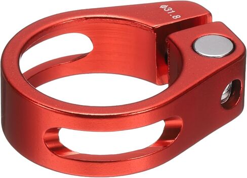 HARFINGTON Bike Seat Post Clamp 31.8mm Bike Clip Aluminum Alloy Bicycle Locking Seat Post Ring with M4 Hex Screw for 27.2 to 28.6mm Bicycle Mountain Bike Road Bike Post Tube, Silver in Kuwait