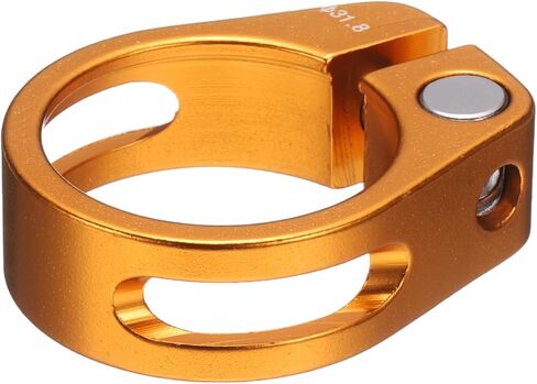 HARFINGTON Bike Seat Post Clamp 31.8mm Bike Clip Aluminum Alloy Bicycle Locking Seat Post Ring with M4 Hex Screw for 27.2 to 28.6mm Bicycle Mountain Bike Road Bike Post Tube, Silver in Kuwait