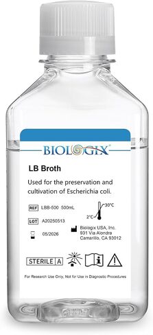 LB مرق الثقافة المتوسطة ، زجاجة مربعة 500 مل ، تعقيم ، (1x) مرق LB جاهز للاستخدام ، لاستخدام المختبر ، 500 مل/ زجاجة in Kuwait