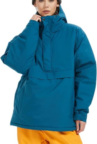 Womens Waterproof Ski Jacket Warm Winter Snow Coat Windbreaker Hooded Thick Snowboard Jacket in Kuwait