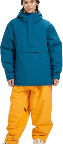 Womens Waterproof Ski Jacket Warm Winter Snow Coat Windbreaker Hooded Thick Snowboard Jacket in Kuwait