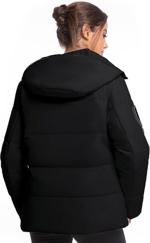Women's Insulated Jacket Windproof Waterproof Thermal Hooded Ski Snowboard Coat with Multiple Pockets in Saudi Arabia