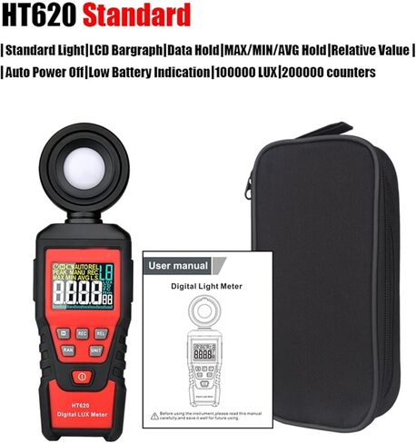 Luminometer 0 ~ 100 000 Lux Luminometer Luminometer Lux/FC Luminometer Tester Tester Environman in Kuwait