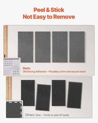 VEVOR 4 PCS Acoustic Panels, 2 inch Thick 23.6 x 11.8 inch Fiberglass Sound Absorbing Panels, Self-Adhesive Soundproof Wall Boards, for Studios, Office, Home Theater,Meeting Room, Camel in Saudi Arabia