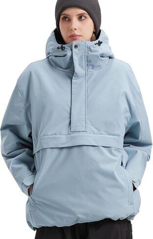 Womens Waterproof Ski Jacket Warm Winter Snow Coat Windbreaker Hooded Thick Snowboard Jacket in Kuwait