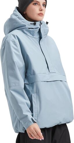 Womens Waterproof Ski Jacket Warm Winter Snow Coat Windbreaker Hooded Thick Snowboard Jacket in Kuwait