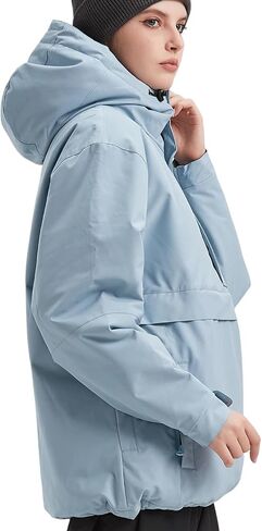Womens Waterproof Ski Jacket Warm Winter Snow Coat Windbreaker Hooded Thick Snowboard Jacket in Kuwait