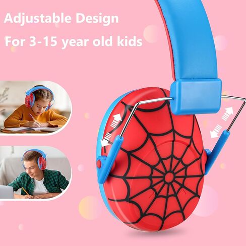 ProCase Kids Noise Cancelling Headphones, Kids Ear Protection Monster Jam Truck, Fireworks Hearing Protection Noise Reduction, Noise Canceling Earmuffs for Sensory Autism Toddler Children -Red in Saudi Arabia