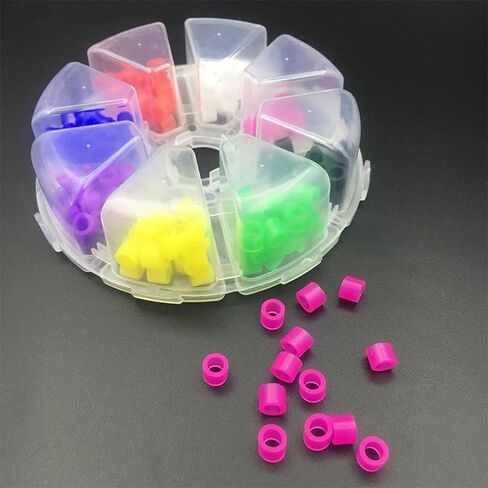 Xux US Stock 160pcs/Box Silicone Code Rings Rings Autolavable Contull Rings لأدوات المختبر in Saudi Arabia