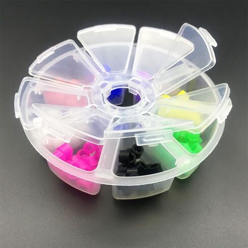 Xux US Stock 160pcs/Box Silicone Code Rings Rings Autolavable Contull Rings لأدوات المختبر in Saudi Arabia