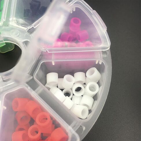 Xux US Stock 160pcs/Box Silicone Code Rings Rings Autolavable Contull Rings لأدوات المختبر in Saudi Arabia