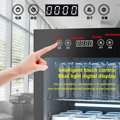Large Capacity Tea Cup Drying Cabinet, Kitchen Tableware Cabinet, Scientific Partition/Touch Screen Operations (128l 5 Levels) in Saudi Arabia