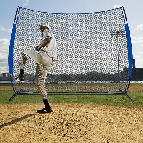 PGL 16x10ft الحاجز الرياضي الشبكة ، Lacrosse Backstop Net ، شبكات ضرب كبيرة للبيسبول وكرة القدم ، معدات التدريب على رياضة الكرة المحمولة ، مناسبة للبيسبول الهوكي لاكروس كرة القدم in Kuwait