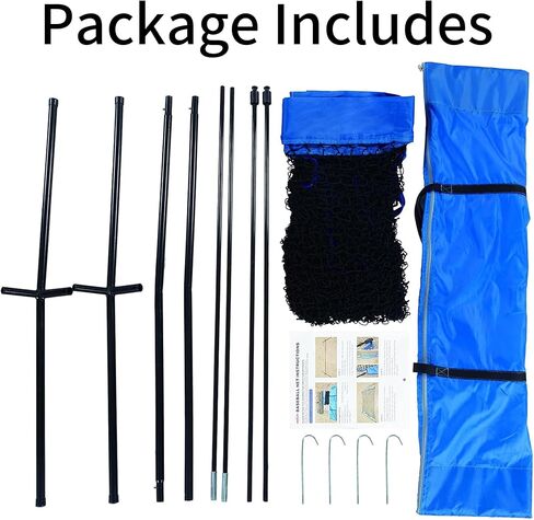 PGL 16x10ft الحاجز الرياضي الشبكة ، Lacrosse Backstop Net ، شبكات ضرب كبيرة للبيسبول وكرة القدم ، معدات التدريب على رياضة الكرة المحمولة ، مناسبة للبيسبول الهوكي لاكروس كرة القدم in Kuwait