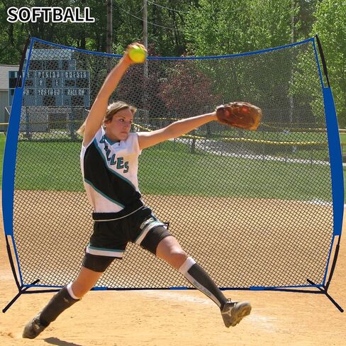 PGL 16x10ft الحاجز الرياضي الشبكة ، Lacrosse Backstop Net ، شبكات ضرب كبيرة للبيسبول وكرة القدم ، معدات التدريب على رياضة الكرة المحمولة ، مناسبة للبيسبول الهوكي لاكروس كرة القدم in Kuwait