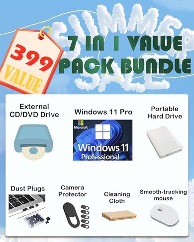 HP All-in-One Desktop Computer, Microsoft Office Lifetime License, Win 11 Pro, Wi-Fi 6, Bluetooth, Intel Celeron J4025 Processor, 21.5'' FHD Display (32GB RAM • 1TB SSD) in Saudi Arabia