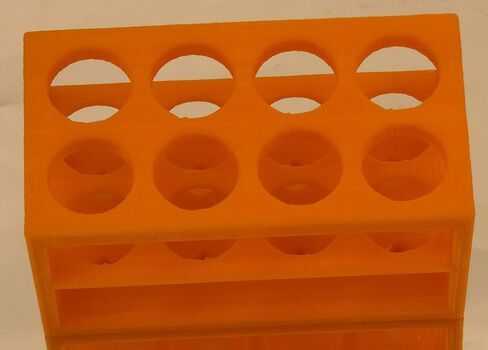 Mini Tube Rack, Micro Stand, Hole Diameter 18 mm, for 5 ml to 15 ml Centrifuge or Test Tubes, 8 Positions (1) in Saudi Arabia