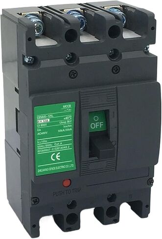Circuit Breaker Breaking Ability 50KA 3P 16-125A with Module Box Already Installed Both shunt Release and Auxiliary Contact(220V 80A) in Saudi Arabia