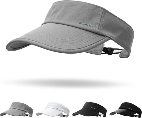 Sport Sun Visor Hat for Women and Men,Lightweight Cooling Sweatband Hat for Golf,Running,Tennis in Kuwait