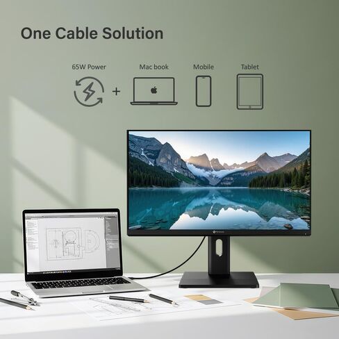 AG Neovo EM2451 24 Inch 4K Monitor, 3840 x 2160 UHD, IPS, 100% sRGB, 93% DCI-P3, Height Adjustable, Pivot, USB-C with 65W Power Delivery, Dual HDMI 2.1, DisplayPort 1.4 in Saudi Arabia
