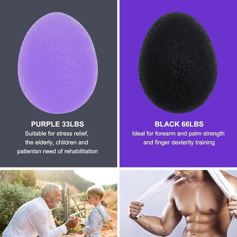 Stress Balls for Adults, Hand Exersicers for Strength, Squeeze Balls for Hand Therapy, Hand Exersice Balls for Hand, Finger and Wrist Training with Carrying Bag in Saudi Arabia