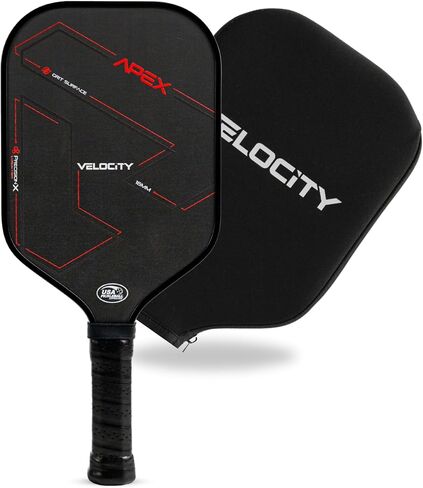 Velocity Carbon Fiber Pickleball Paddle T700, USAPA Approved, Anti-Slip Elongated Handle, High Grit and Spin Pickleball Racket in Saudi Arabia