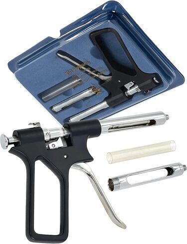 حقنة التخدير داخل الصبغة | نوع السلاح المحقنة 1.8 مل مع 2 براميل قابلة للتبديل | حقن مسدس زرع الأسنان | أدوات الأسنان الفولاذ المقاوم للصدأ (مقبض أسود) in Kuwait