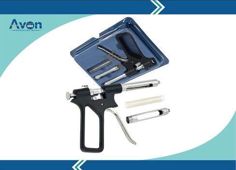 حقنة التخدير داخل الصبغة | نوع السلاح المحقنة 1.8 مل مع 2 براميل قابلة للتبديل | حقن مسدس زرع الأسنان | أدوات الأسنان الفولاذ المقاوم للصدأ (مقبض أسود) in Kuwait