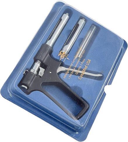 حقنة التخدير داخل الصبغة | نوع السلاح المحقنة 1.8 مل مع 2 براميل قابلة للتبديل | حقن مسدس زرع الأسنان | أدوات الأسنان الفولاذ المقاوم للصدأ (مقبض أسود) in Kuwait