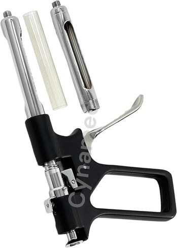 حقنة التخدير داخل الصبغة | نوع السلاح المحقنة 1.8 مل مع 2 براميل قابلة للتبديل | حقن مسدس زرع الأسنان | أدوات الأسنان الفولاذ المقاوم للصدأ (مقبض أسود) in Kuwait