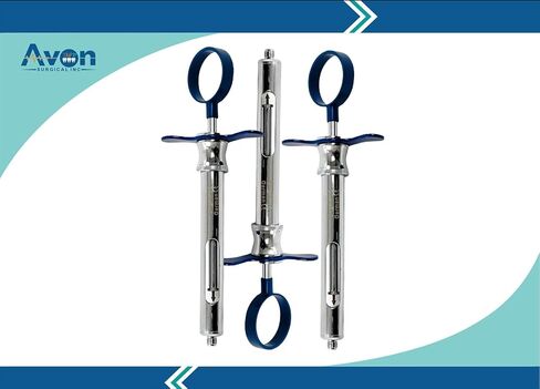 3 Piece Set - 1.8cc Dental Anesthetic Syringe Type-CW | Color Handle Finger Ring Plunger | German Stainless Steel Dental Anesthestics Dispensing Syringe (Set of 3 - 1.8mL - Red) in Saudi Arabia
