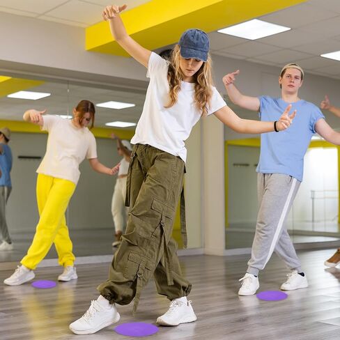 PATIKIL Spot Markers, Non-Slip Floor Dots Agility Markers Flat Field Cones Poly Dots for Gym PE Speed Training in Kuwait