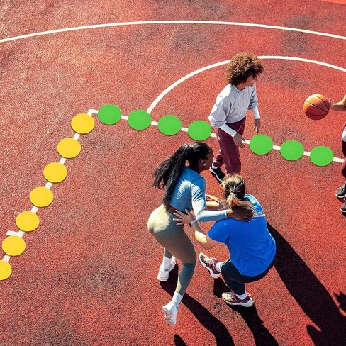 PATIKIL Spot Markers, Non-Slip Floor Dots Agility Markers Flat Field Cones Poly Dots for Gym PE Speed Training in Kuwait