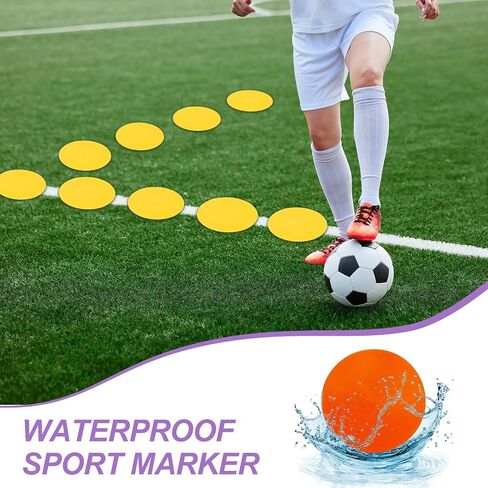 PATIKIL Spot Markers, Non-Slip Floor Dots Agility Markers Flat Field Cones Poly Dots for Gym PE Speed Training in Saudi Arabia