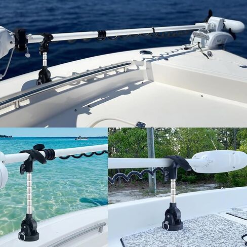 Trolling Motor Stabilizer Mount Support for Minn Kota Terrova, Riptide Terrova, Ulterra, Riptide Ulterra, Power Drive,Hold Trolling Motor Shaft Securely&Reduces Bounce in Kuwait