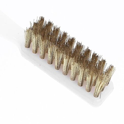 Didiseaon 6pcs فرشاة الأسلاك النحاسية: فرشاة الأسلاك الدقيقة - شعيرات صناعية للتفصيل - قبضة مريحة لتنظيف خبث لحام الصدأ in Kuwait