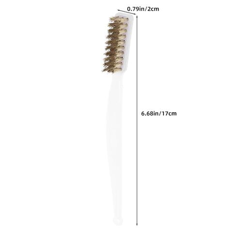 Didiseaon 6pcs فرشاة الأسلاك النحاسية: فرشاة الأسلاك الدقيقة - شعيرات صناعية للتفصيل - قبضة مريحة لتنظيف خبث لحام الصدأ in Kuwait