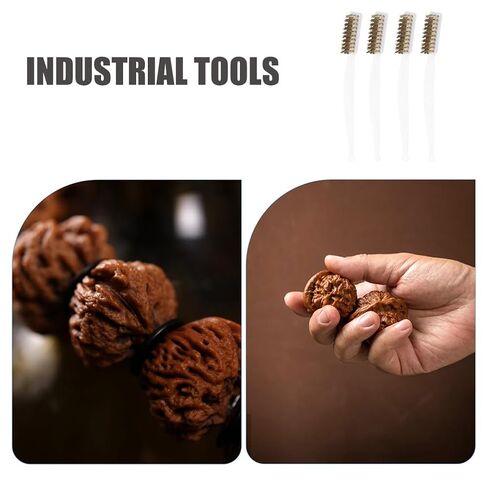 Didiseaon 6pcs فرشاة الأسلاك النحاسية: فرشاة الأسلاك الدقيقة - شعيرات صناعية للتفصيل - قبضة مريحة لتنظيف خبث لحام الصدأ in Kuwait