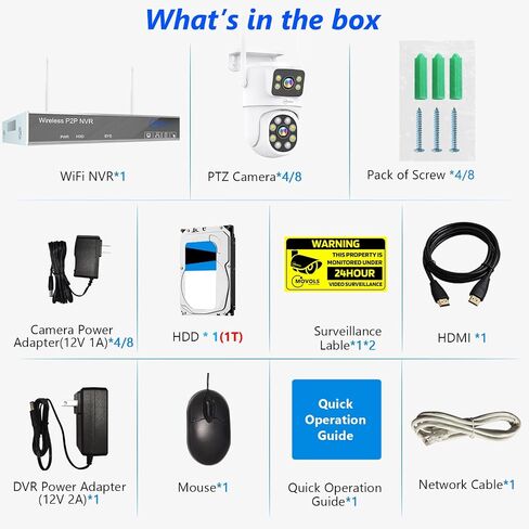 MOVOLS Wireless Security Camera 5G/2.4G WiFi 4MP Dual Lens Camera,2K HD PTZ Dome Cameras with Color Night Version, Motion Detection in Saudi Arabia