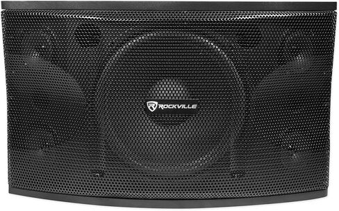 Rockville KPS12 1600W 3-Way 12" Karaoke Speakers (2), 8 Ohm, MDF Enclosure, Wall Brackets, Crisp Vocals, Deep Bass, for Karaoke and DJ Events in Kuwait
